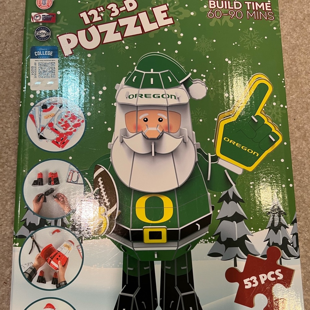 Oregon Duck 53 Piece 12” 3D Puzzle, new in sealed box